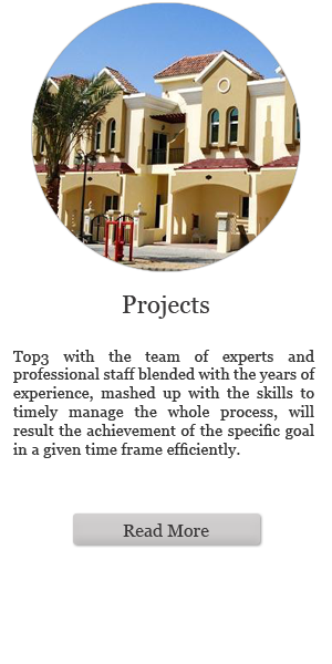 Projects: Top3 with the team of experts and professional staff blended with the years of experience, mashed up with the skills to timely manage the whole process, will result the achievement of the specific goal in a given time frame efficiently. (Read more)